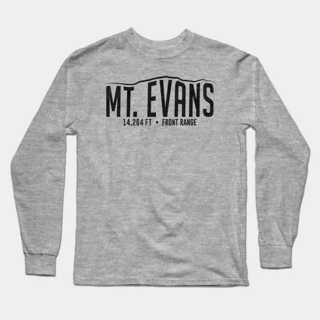 Mt Evans Colorado Long Sleeve T-Shirt by zealology